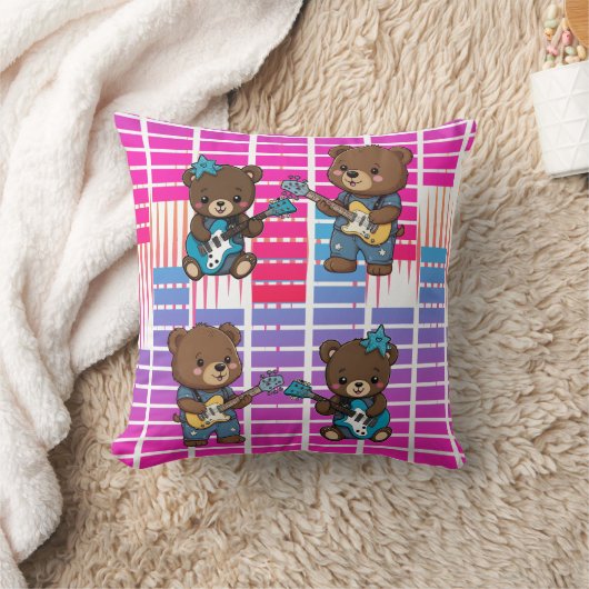 Coussin Ours de musicien Création de musique (Couverture)