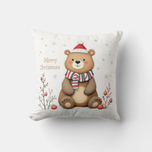 Coussin Ours de Noël
