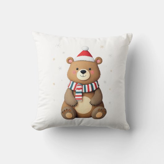 Coussin Ours de Noël (Recto)