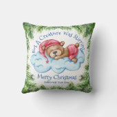 Coussin Ours de Noël couché Jeu d'oreiller (Verso)