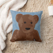 Coussin Ours de nounours de jouet dans le bleu (Couverture)