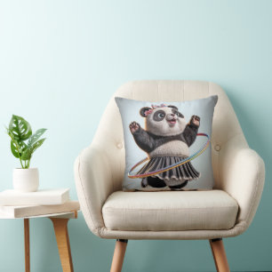 Coussin Ours De Panda Avec Hula Hoop