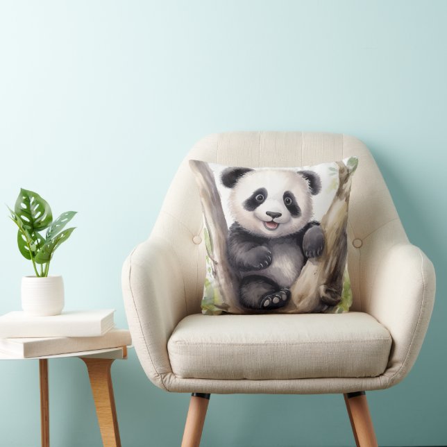 Coussin Ours De Panda En Bambou (Chaise)