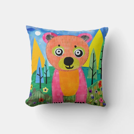 Coussin Ours de prairie (Recto)