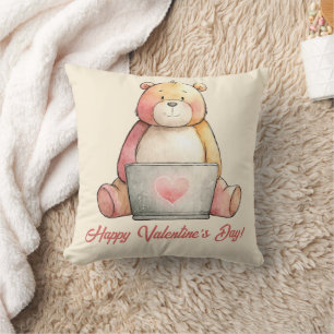 Coussin Ours d'ordinateur portable cosy pour la Saint-Vale