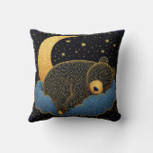 Coussin Ours dormant sur un nuage (Verso)