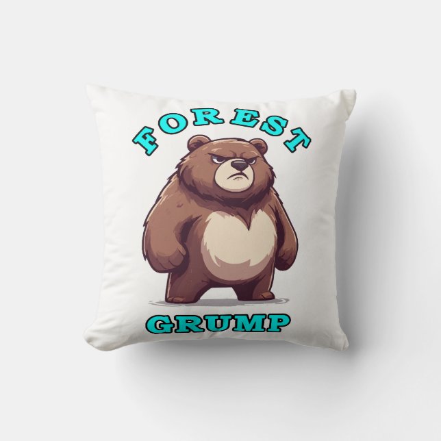 Coussin Ours Drôle (Recto)