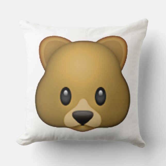 Coussin Ours - Emoji (Recto)