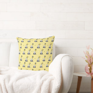 Coussin Ours en ballon KiniArt Jaune