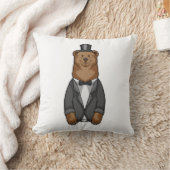 Coussin Ours en costume avec veste (Couverture)