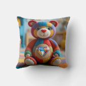 Coussin Ours en feutre coloré (Verso)