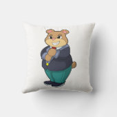 Coussin Ours en marié avec costume (Verso)