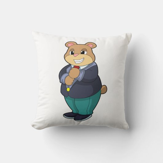 Coussin Ours en marié avec costume (Recto)