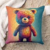 Coussin Ours en mosaique coloré (Couverture)
