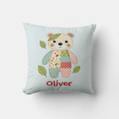 Coussin Ours en patchwork mignon (Recto)
