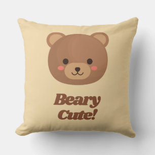 Coussin Ours en peluche