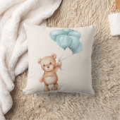 Coussin Ours en peluche avec ballons (Couverture)