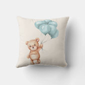 Coussin Ours en peluche avec ballons (Verso)