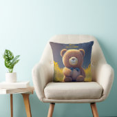 Coussin Ours en peluche dans une prairie, mignon (Chaise)