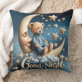 Coussin Ours en peluche dormant (Couverture)