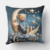 Coussin Ours en peluche dormant (Verso)