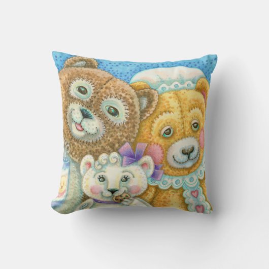 Coussin Ours en peluche Famille Bruin JETER PILLOW (Recto)