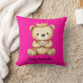 Coussin Ours en peluche personnalisé (Couverture)