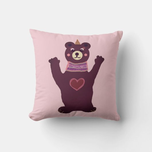 Coussin Ours en peluche pour enfants (Recto)