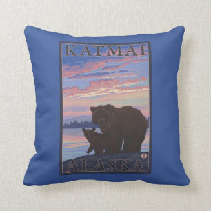 Coussin Ours et CUB - Katmai, Alaska