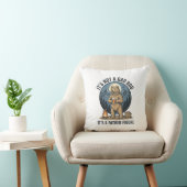 Coussin Ours figure paternelle drôle design vectoriel de c (Chaise)