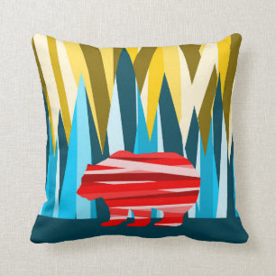 Coussin Ours Grizzli Dans Les Montagnes Motif