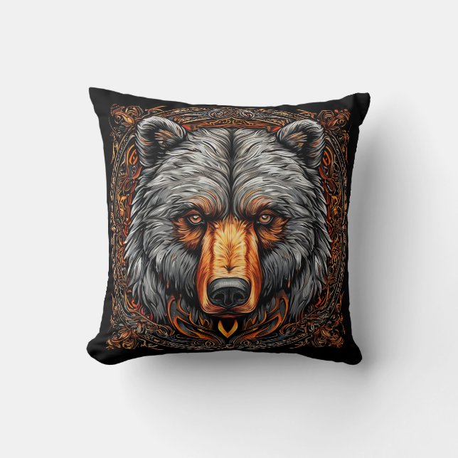 Coussin Ours grizzly (Recto)