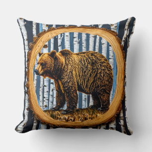 Coussin Ours grizzly