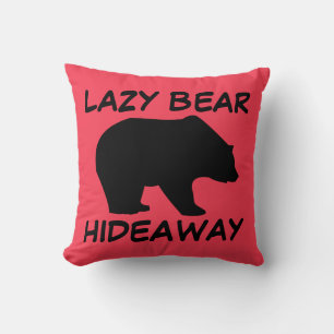 Coussin Ours grizzly Ours paresseux CACHE Tissu jeté