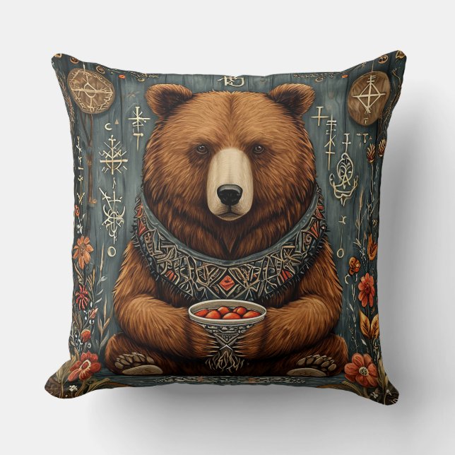 Coussin Ours majestueux (Recto)