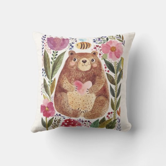 Coussin Ours Mignon (Verso)