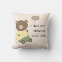 Ours mignon avec ballons Bébé statistiques de nais