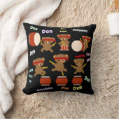 Coussin Ours mignons de cadeaux de tambour de Taiko (Couverture)