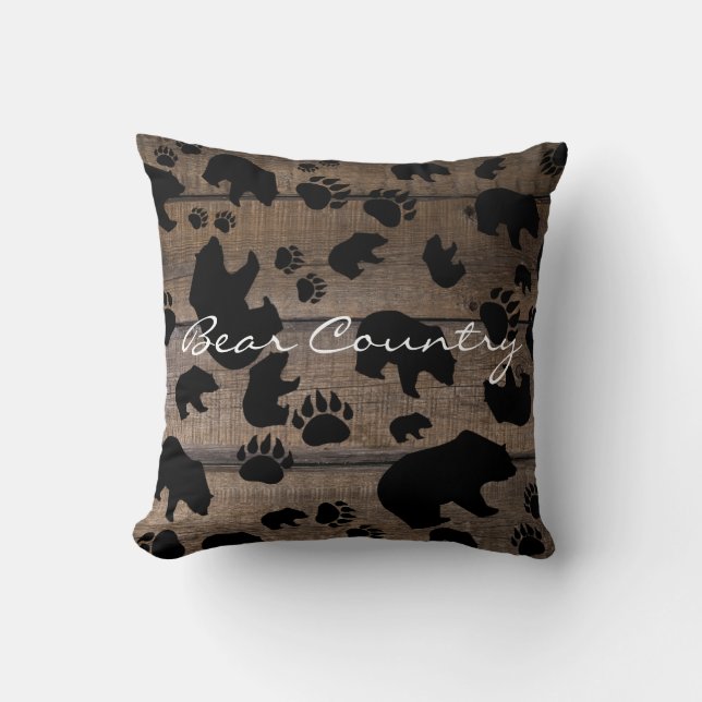 Coussin Ours Noir - Patrouilles Ours Noir (Recto)