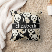 Coussin Ours panda graphiques pour personnaliser (Couverture)