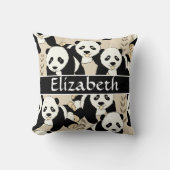 Coussin Ours panda graphiques pour personnaliser (Recto)