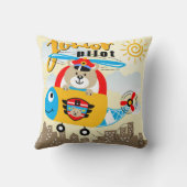 Coussin Ours pilote junior (Verso)