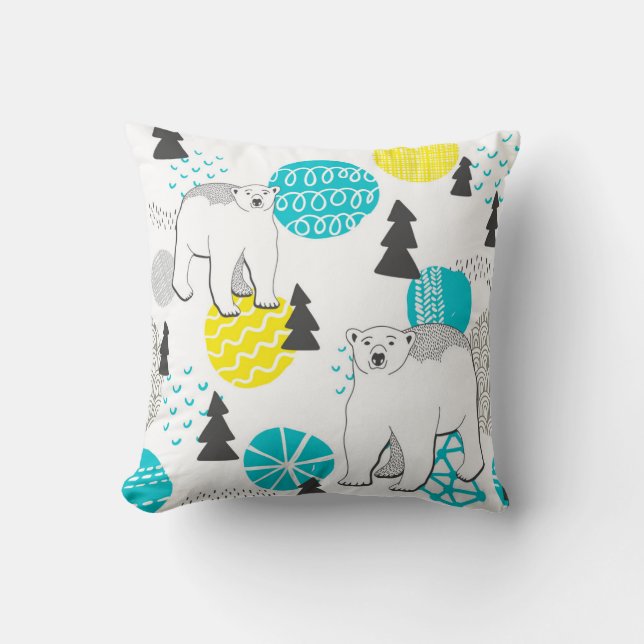 Coussin Ours polaire (Recto)