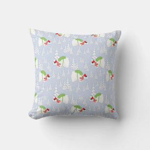 Coussin ours polaire amusant père Noël