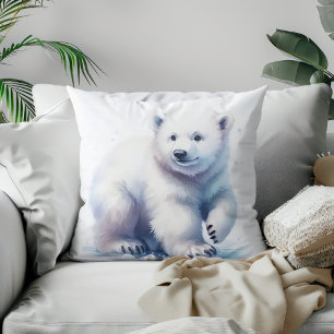 Coussin Ours Polaire Cool Calme & Inarrêtable