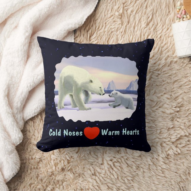 Coussin Ours Polaire - Mama Nez Meilleur (Couverture)