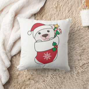 Coussin Ours polaire Noël Neige hiver Animaux Polaires