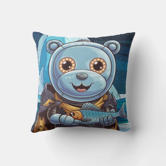 Coussin ours polaire robot (Verso)