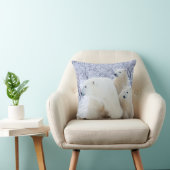 Coussin Ours polaires et deux oursons (Chaise)