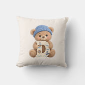 Coussin Ourson Initial D pour Nursery & Chambre de (Recto)